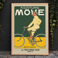 Achtung Mve Poster by Moryarty - Oil Painting canvas print