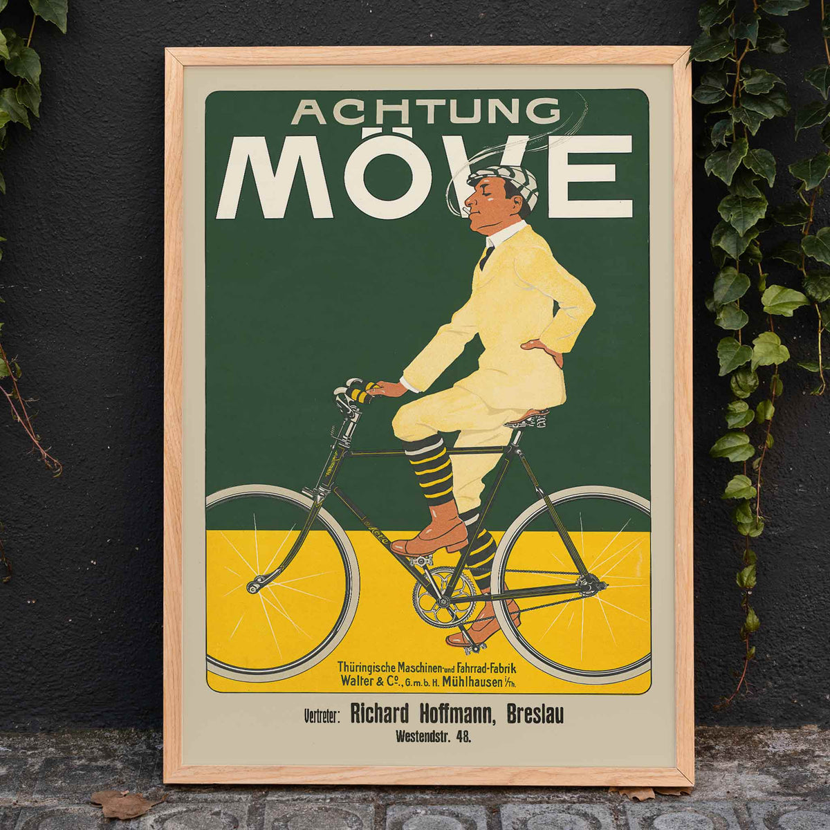Achtung Mve Poster by Moryarty - Oil Painting canvas print
