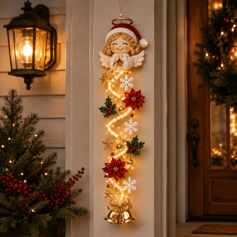 ⏳ Last day! 49% OFF – 🎅MerryCascade Glowing Christmas Door Hanger