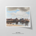 View of Delft  Vermeer  Art Print by Without A Frame - Oil Painting canvas print