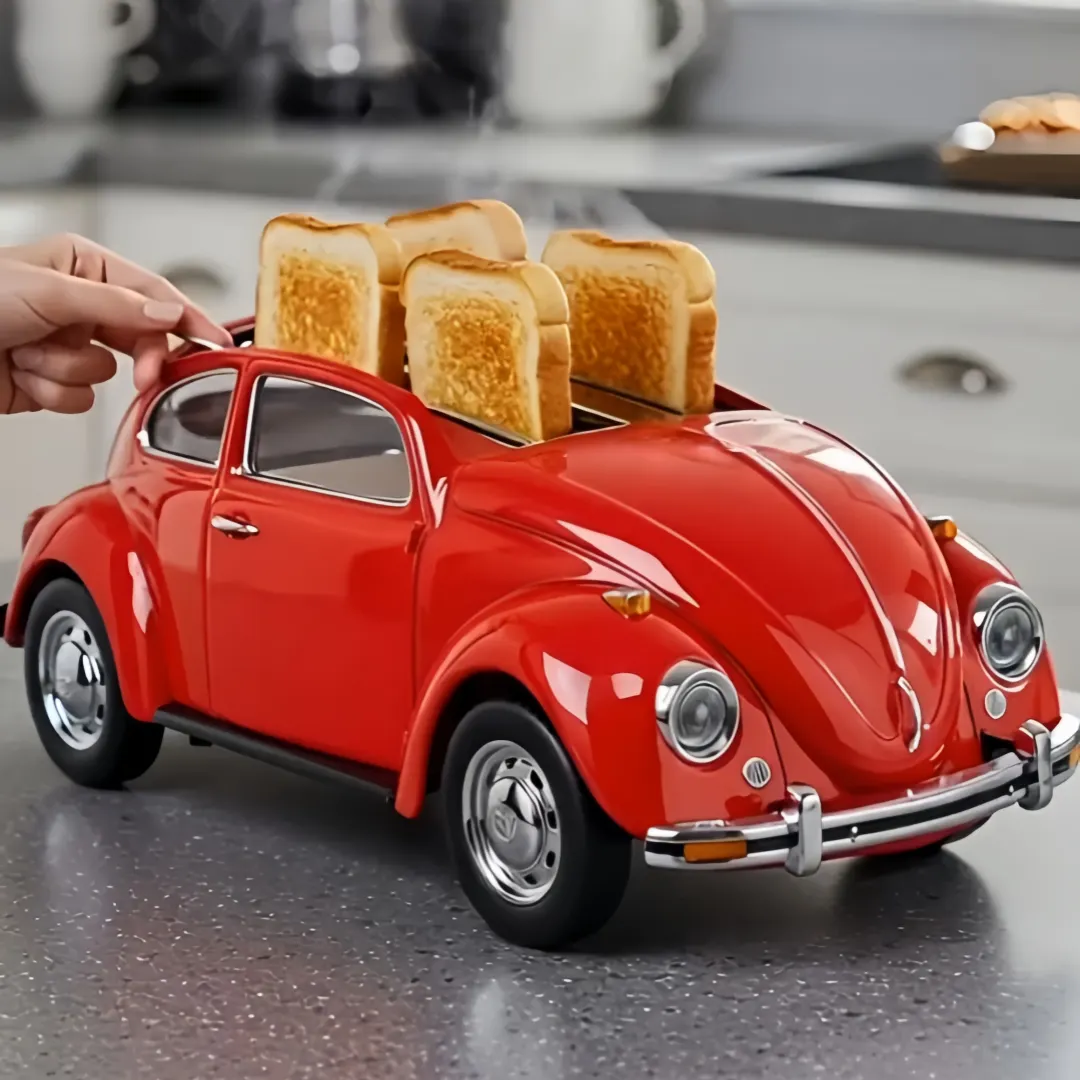 Creative 4-Slice Toaster | Cute Aesthetic Kitchen Appliance for Cozy Breakfast & Unique Home Decor