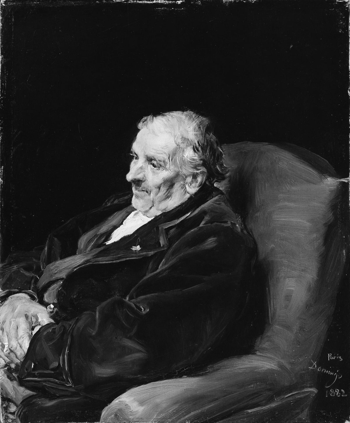 Portrait of an Old Man by Francisco Domingo y Marqués - Classic Art canvas print