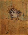 Mademoiselle Nys by Henri de Toulouse-Lautrec - Post-Impressionist canvas print