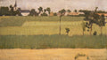 The Outskirts of a Village by Edmond-François Aman-Jean - Classic Art canvas print