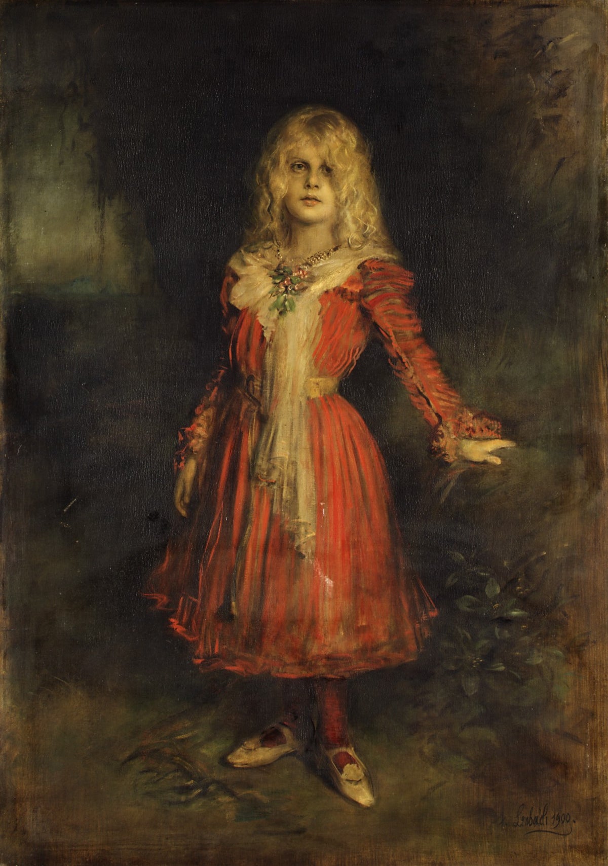 Marion Lenbach 18921947, the Artist's Daughter by Franz von Lenbach - Oil Painting canvas print