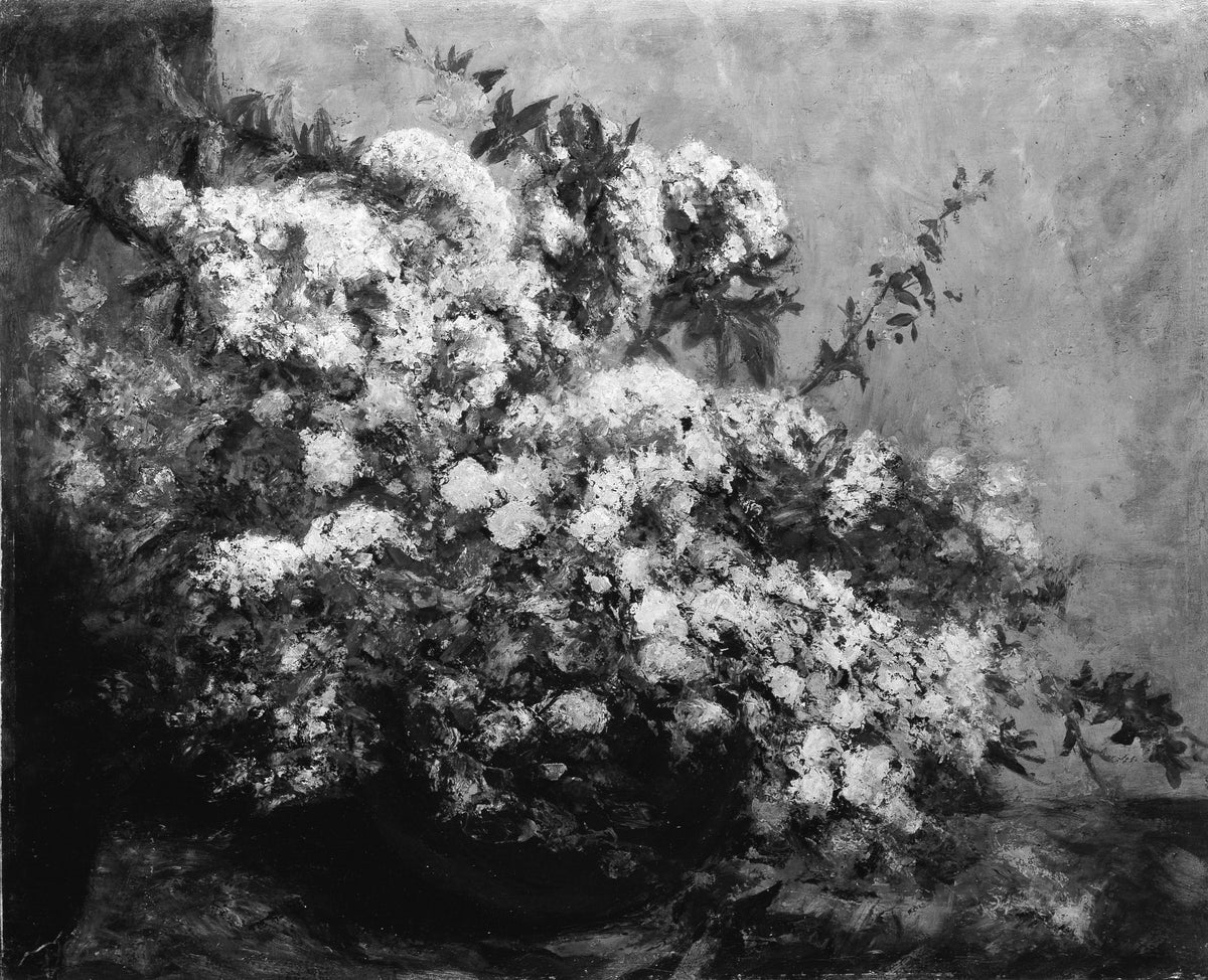 Spring Flowers by Gustave Courbet - Realist canvas print