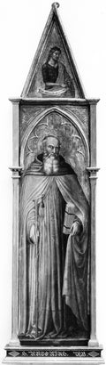 Saint Anthony Abbot with Saint John the Baptist by Martino di Bartolommeo di Biagio - Tempera canvas print
