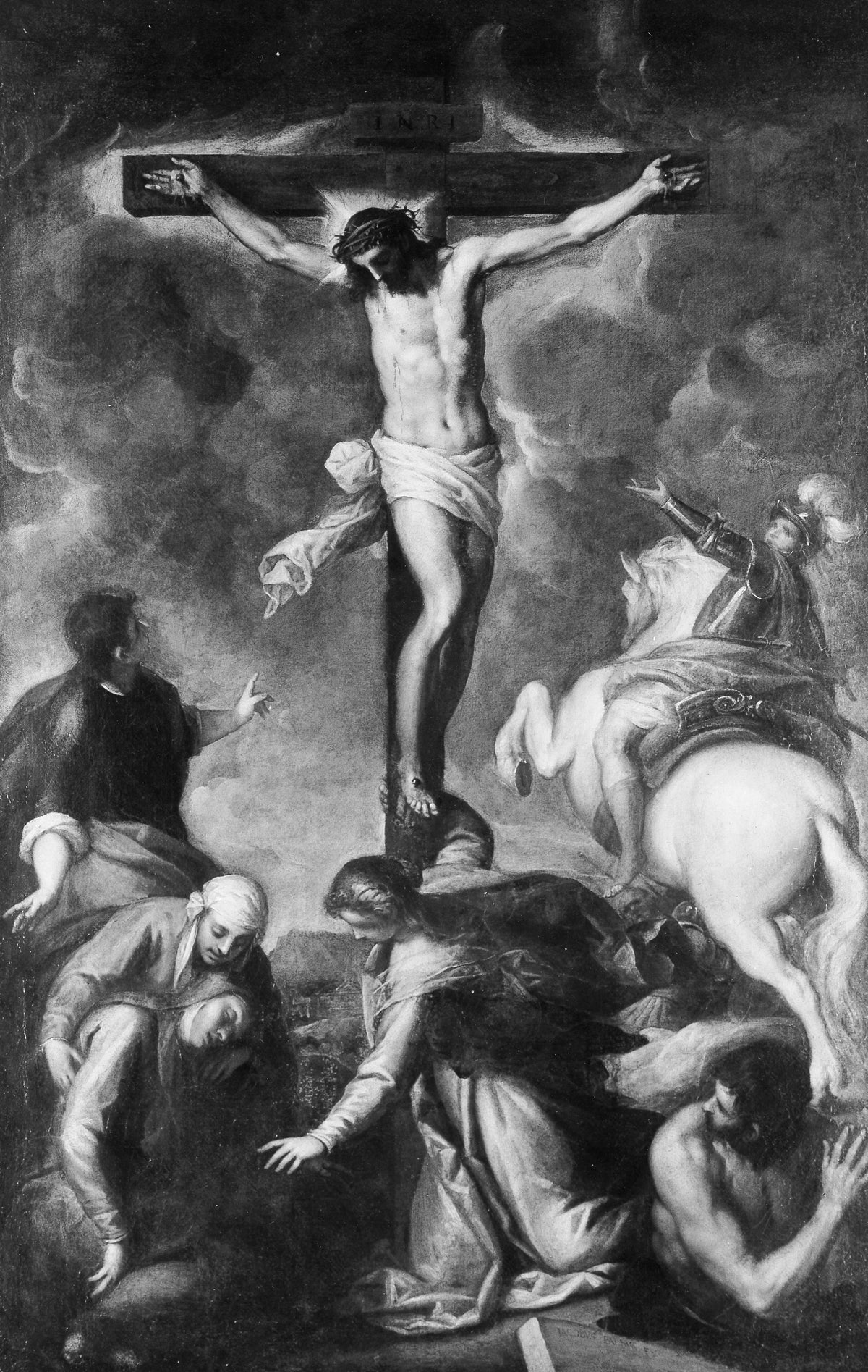 The Crucifixion by Jacopo Palma the Younger - Oil Painting canvas print
