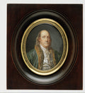 Benjamin Franklin 17061790, after a Painting by Greuze of 1777 by Charles Paul Jérôme de Bréa - Classic Art canvas print