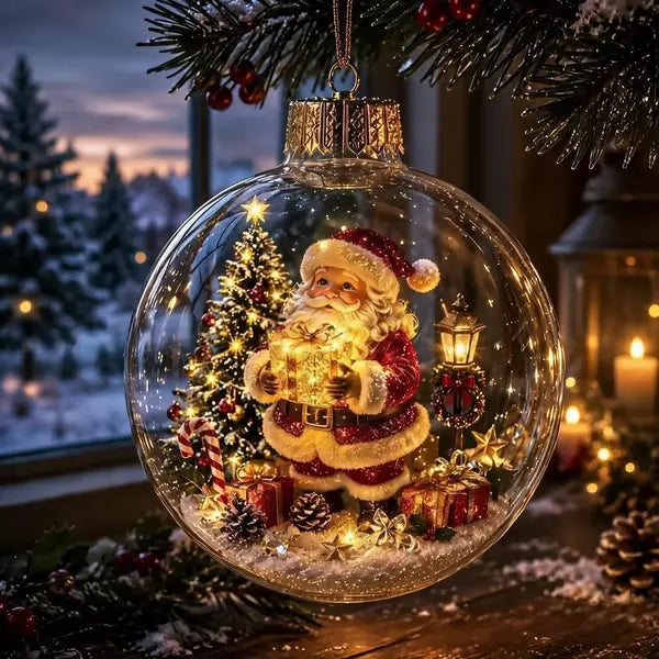 🔥LAST DAY 50% OFF - 🎄Glowing Christmas Diorama Ornament – A Tiny Winter World in Your Hands