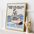 Toutes les filles pour la victoire Poster by Moryarty - Oil Painting canvas print