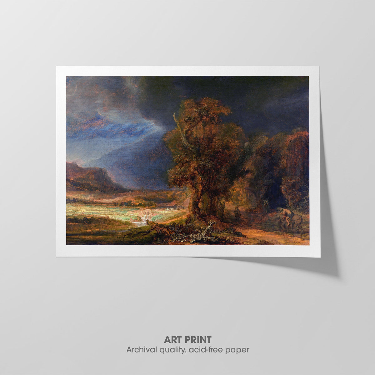 The Good Samaritan  Rembrandt  Art Print by Without A Frame - Oil Painting canvas print
