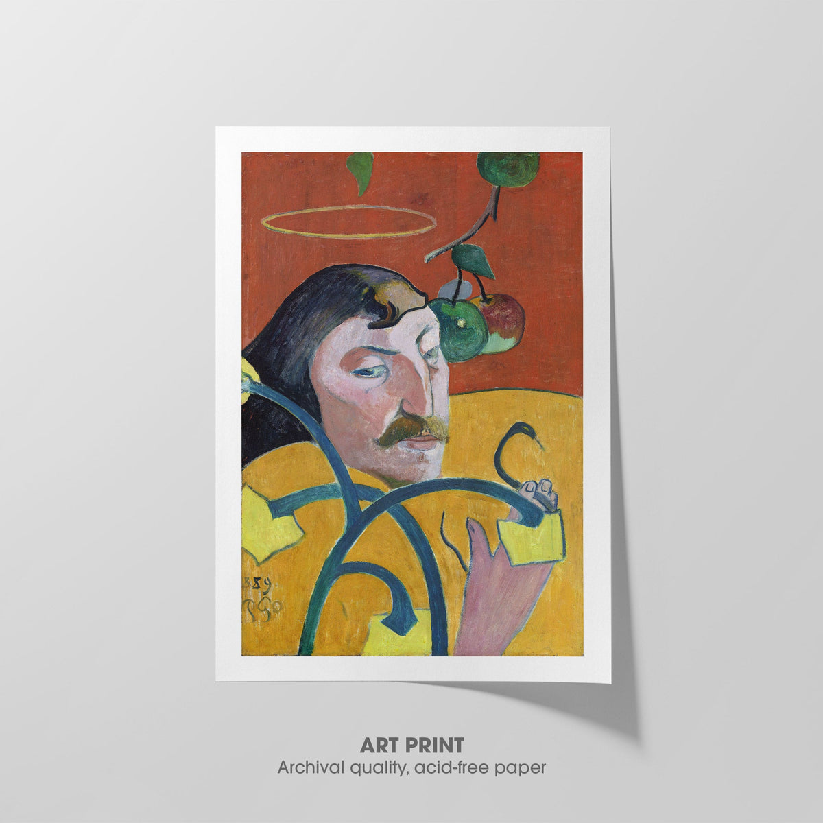 Self-Portrait  Gauguin  Art Print by Without A Frame - Oil Painting canvas print