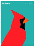 Indiana Northern Cardinal by PrintCollection - Oil Painting canvas print