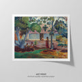 The Large Tree  Gauguin  Art Print by Without A Frame - Oil Painting canvas print