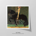 Life is a Struggle  Klimt  Art Print by Without A Frame - Oil Painting canvas print