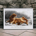 Lionne Poster by Moryarty - Oil Painting canvas print
