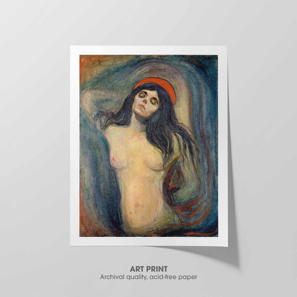 Madonna  Munch  Art Print by Without A Frame - Oil Painting canvas print