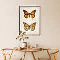 Papillon monarque Poster by Moryarty - Oil Painting canvas print