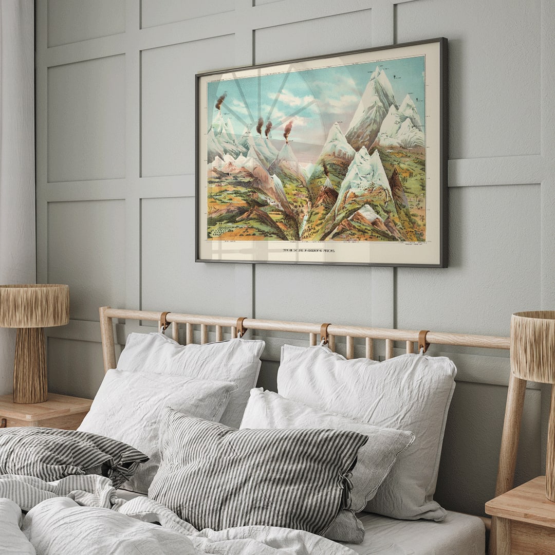 Rgions ascendantes Poster by Moryarty - Oil Painting canvas print