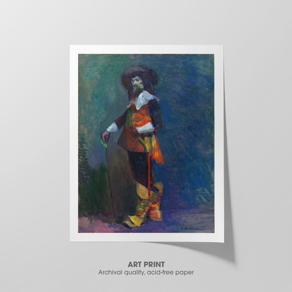 The Musketeer  Matisse  Art Print by Without A Frame - Oil Painting canvas print