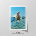 The Outlier  Remington  Art Print by Without A Frame - Oil Painting canvas print