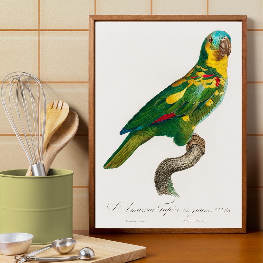 Amazone au front turquoise Poster by Moryarty - Oil Painting canvas print