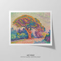 The Pine Tree at Saint Tropez  Signac  Art Print by Without A Frame - Oil Painting canvas print