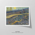 Plowman in a Field  Van Gogh  Art Print by Without A Frame - Oil Painting canvas print