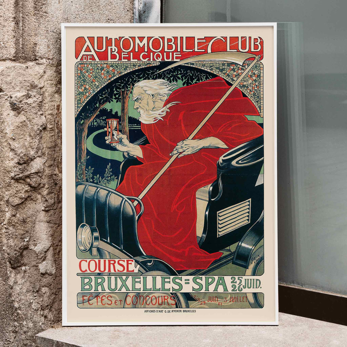 Automobile Club de Belgique Poster by Moryarty - Oil Painting canvas print