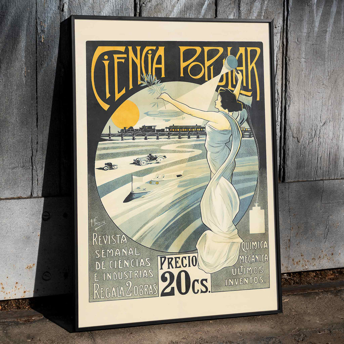 Ciencia Popular Poster by Moryarty - Oil Painting canvas print