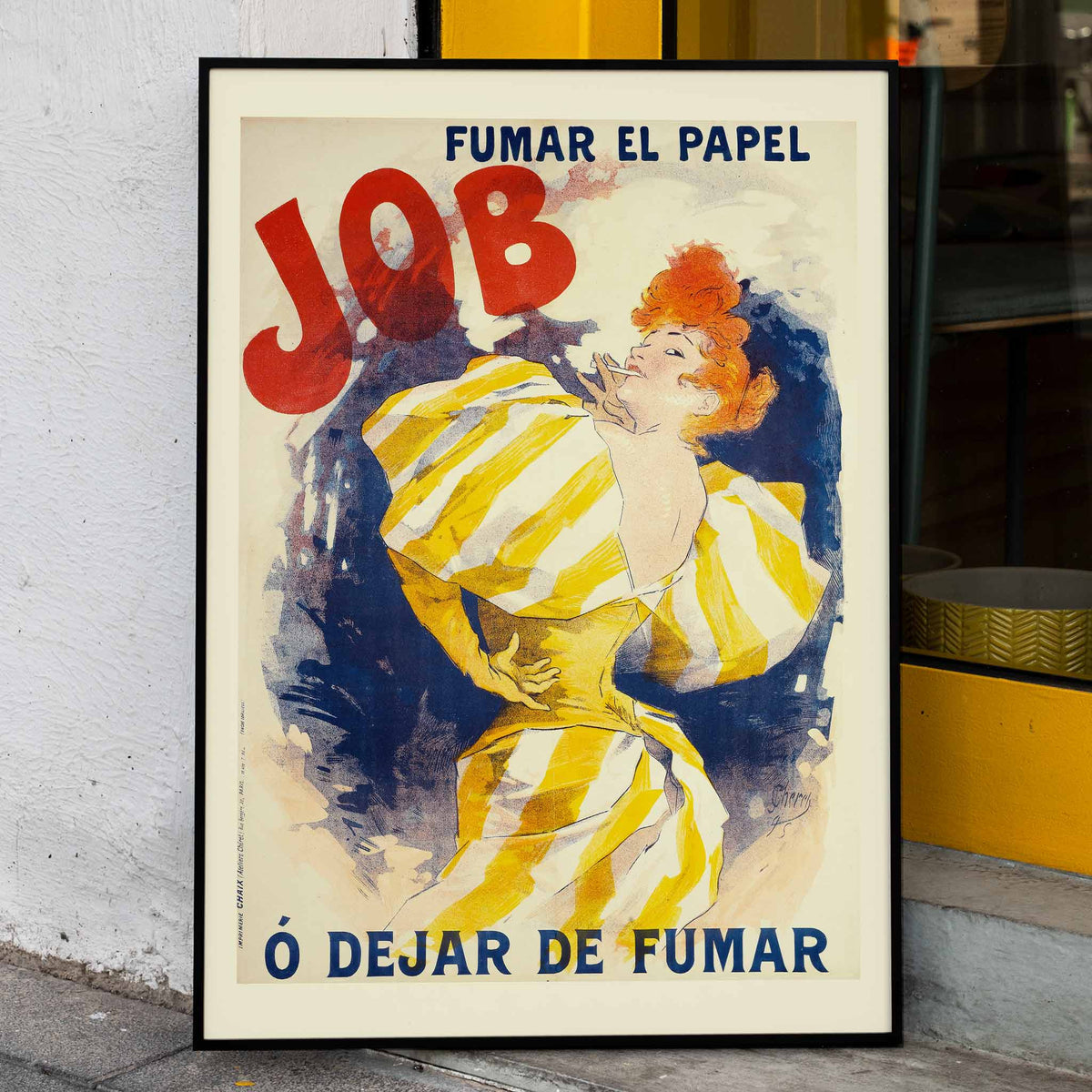 Fumer le papier Job ou Arrter de fumer Poster by Moryarty - Oil Painting canvas print
