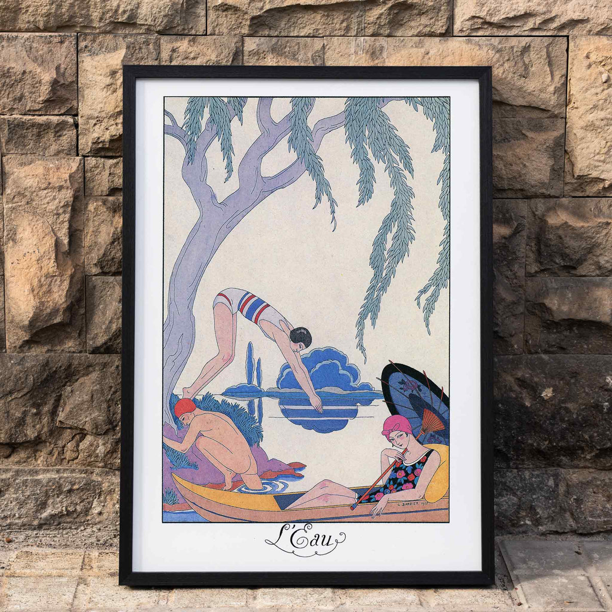 L'Eau Poster by Moryarty - Oil Painting canvas print