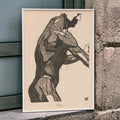 Ct et bras d'un homme Poster by Moryarty - Oil Painting canvas print