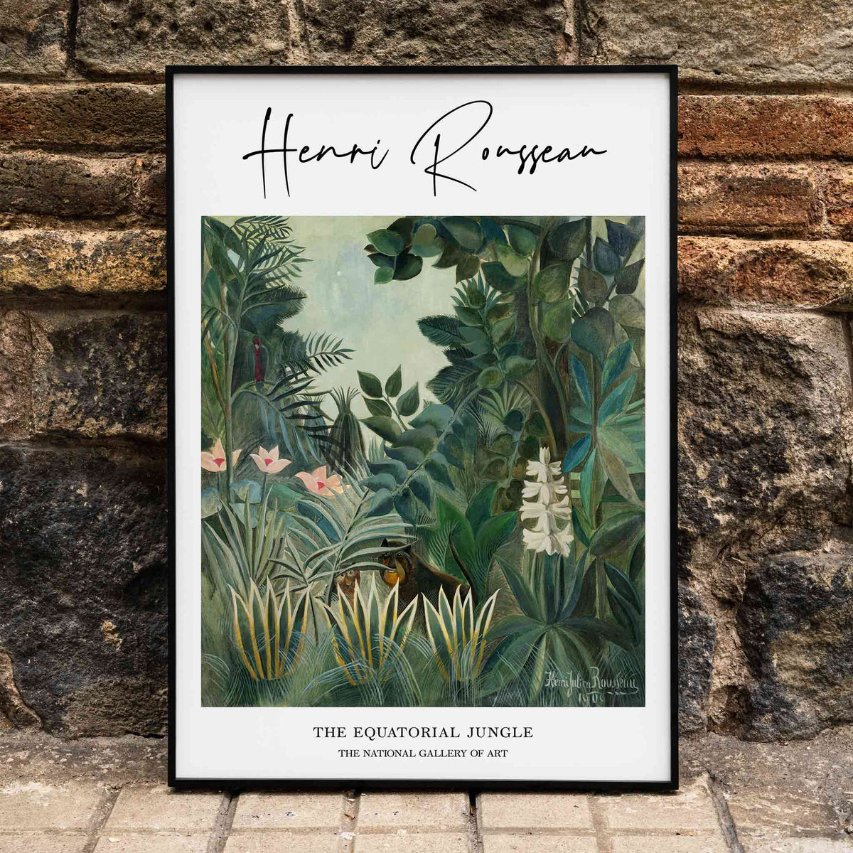 La jungle quatoriale Poster by Moryarty - Oil Painting canvas print