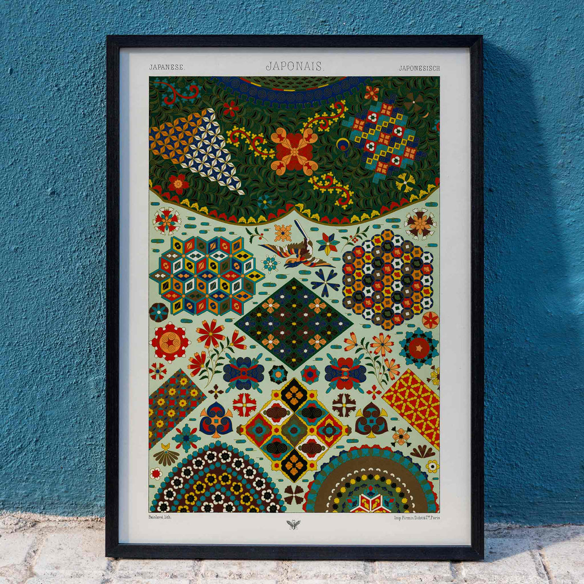 Motif japonais Poster by Moryarty - Oil Painting canvas print