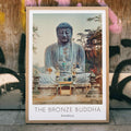 Bouddha de bronze de Kamakura Poster by Moryarty - Oil Painting canvas print