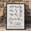 Positions des mains Poster by Moryarty - Oil Painting canvas print