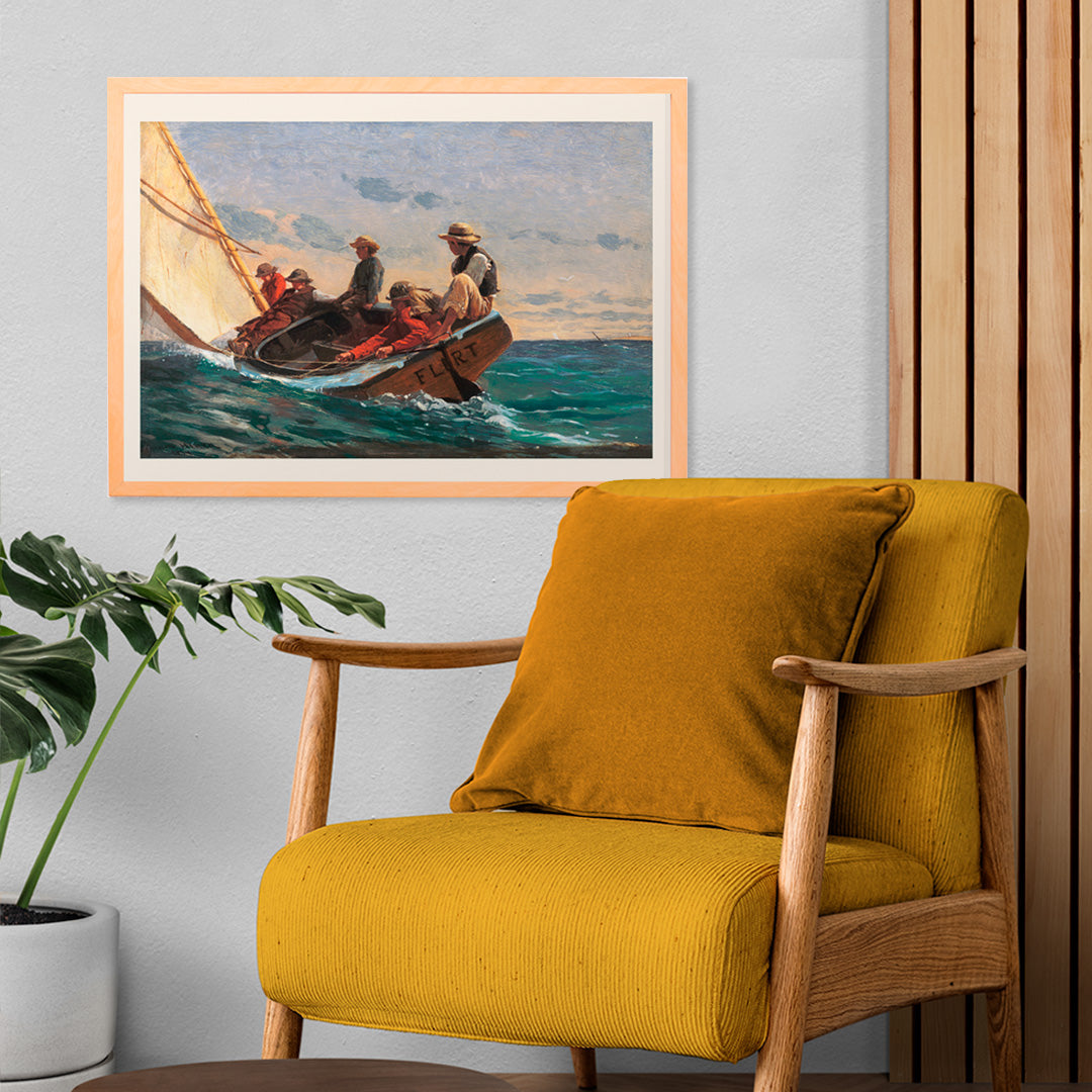The Flirt Poster by Moryarty - Oil Painting canvas print
