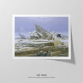 Sea of Ice  Friedrich  Art Print by Without A Frame - Oil Painting canvas print