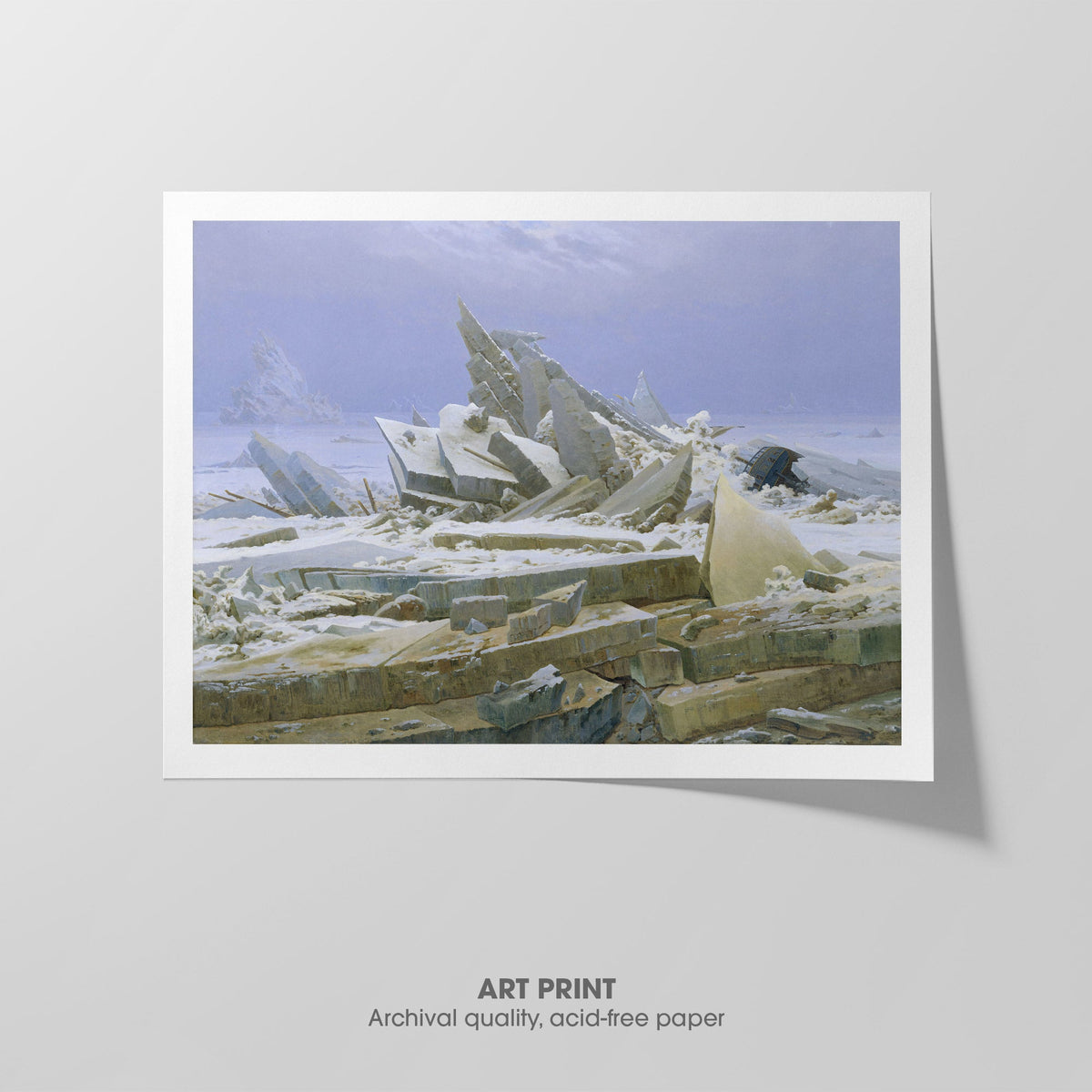Sea of Ice  Friedrich  Art Print by Without A Frame - Oil Painting canvas print