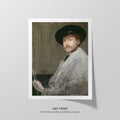 Self-Portrait  Whistler  Art Print by Without A Frame - Oil Painting canvas print