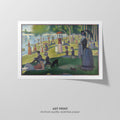Sunday Afternoon  Seurat  Art Print by Without A Frame - Oil Painting canvas print