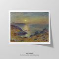 Sunset at Douarnenez  Renoir  Art Print by Without A Frame - Oil Painting canvas print