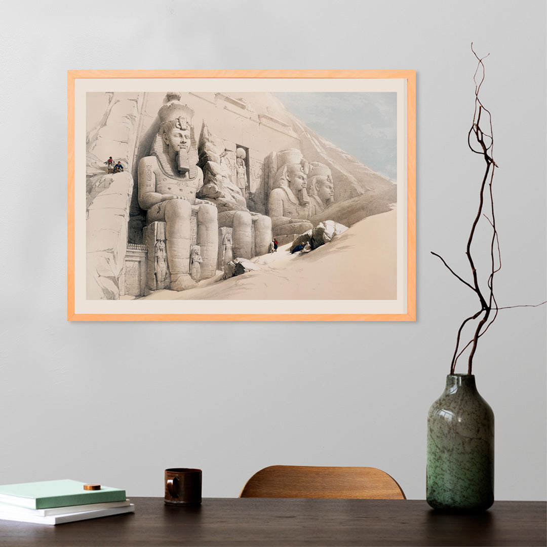 Le Grand Temple d'Abu Simbel Poster by Moryarty - Oil Painting canvas print