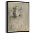 The artists son Titus 1656 by Rembrandt by Rembrandt - Baroque canvas print
