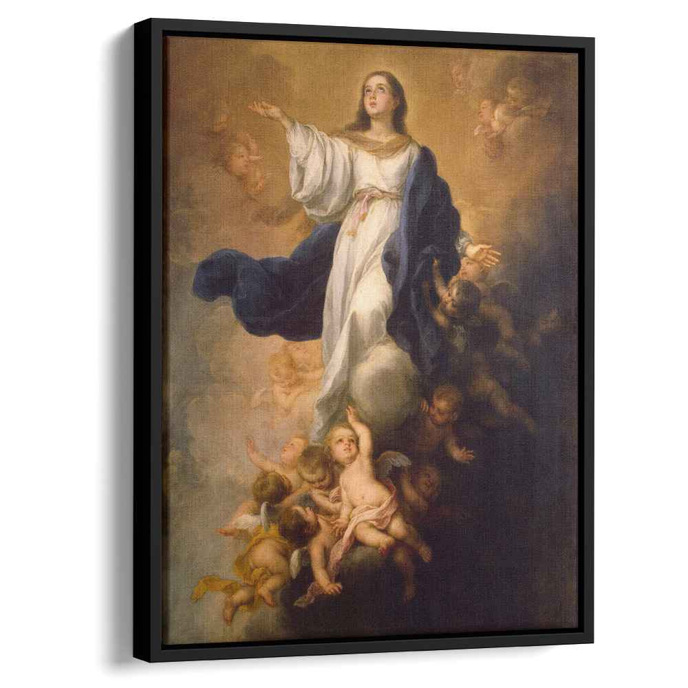 The Assumption of the Virgin 1670 by Bartolome Esteban Murillo by Bartolome Esteban Murillo - Oil Painting canvas print