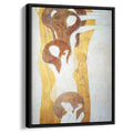 The Beethoven Frieze The Longing for Happiness Finds Repose in Poetry. Right wall, detail by Gustav Klimt by Gustav Klimt - Symbolist canvas print