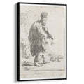 The blind fiddler 1631 by Rembrandt by Rembrandt - Baroque canvas print