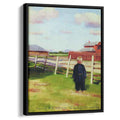The boy at the fence 1915 by Boris Kustodiev by Boris Kustodiev - Oil Painting canvas print